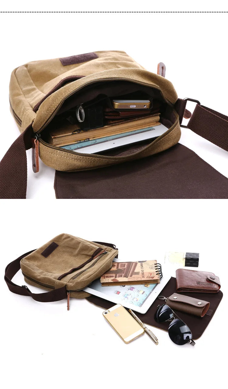 Sac Bandoulière Épaule Vintage Homme