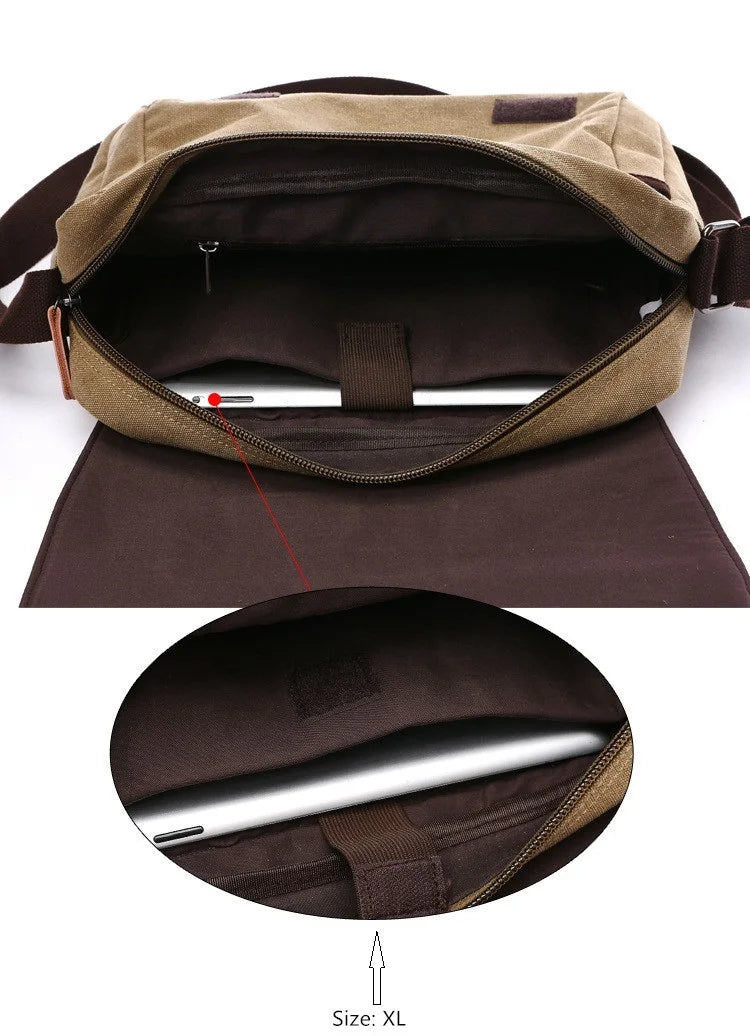 Sac Bandoulière Épaule Vintage Homme