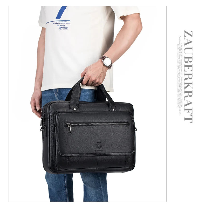 Porte documents Horizon Noir - Mallette en Cuir pour Homme
