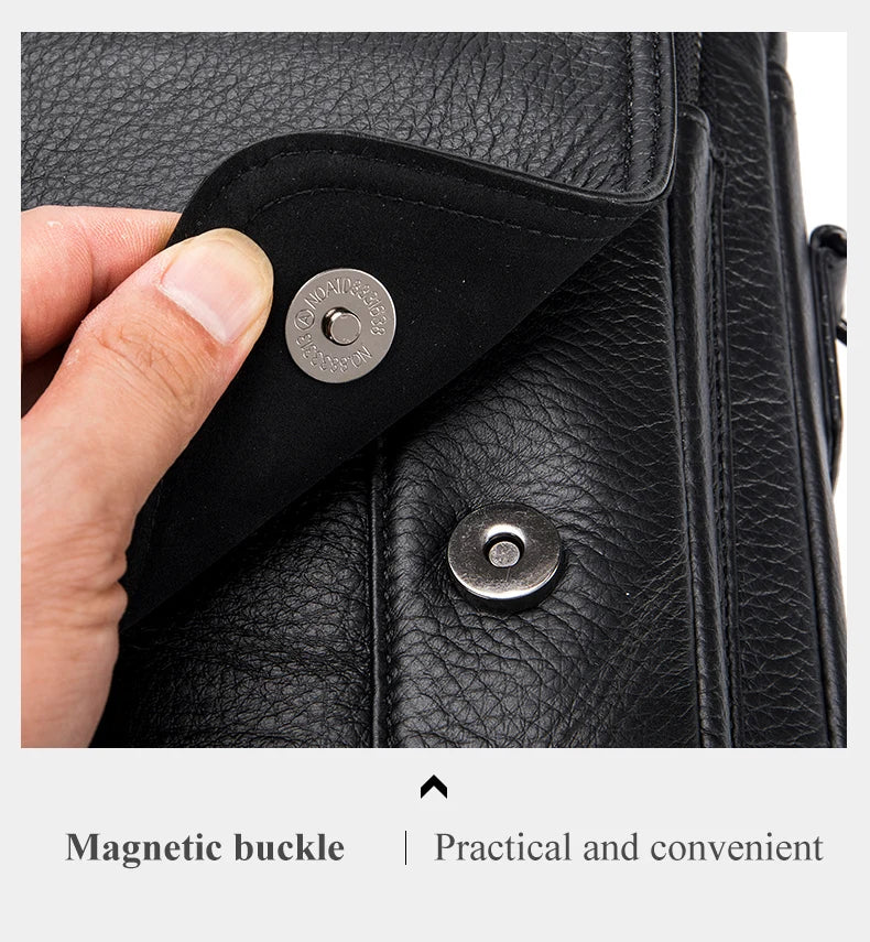 Porte documents Horizon Noir - Mallette en Cuir pour Homme