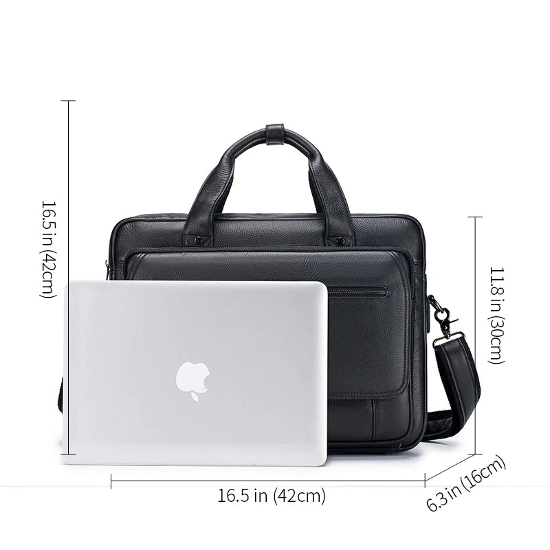 Porte documents Horizon Noir - Mallette en Cuir pour Homme
