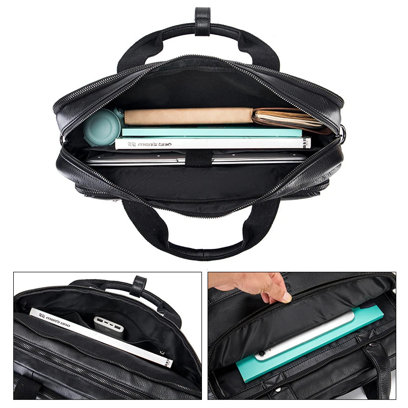 Porte documents Horizon Noir - Mallette en Cuir pour Homme