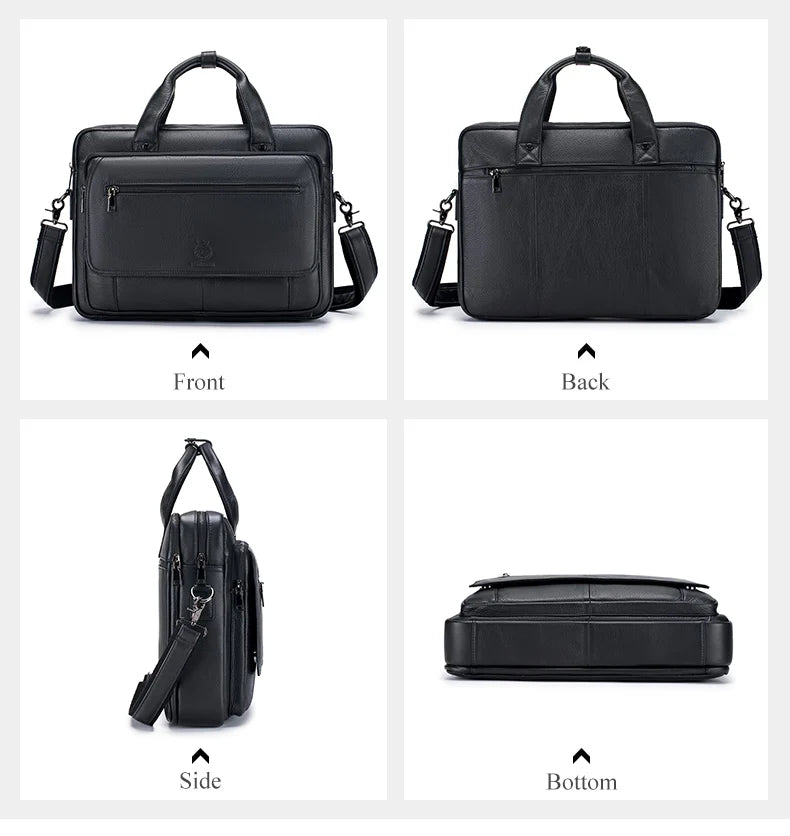 Porte documents Horizon Noir - Mallette en Cuir pour Homme